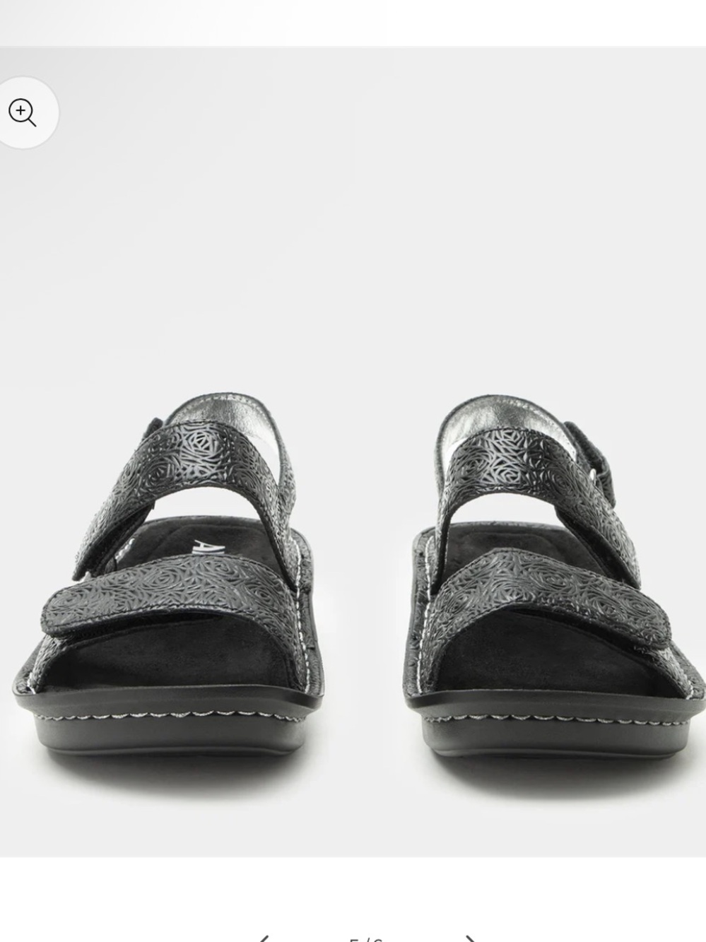 Alegria Verona Black Adjustable Black Sandals by PG Lite